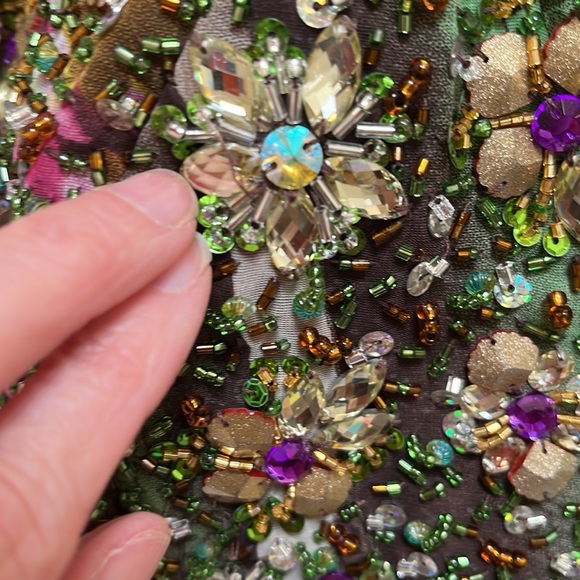 Beautiful Jeweled Riva Designs Formal Gown Special Occasion Bridal - Picture 12 of 15